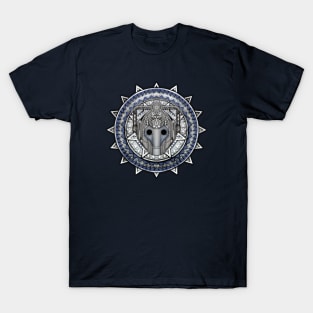 Aztec Cyberman Pencils sketch Art T-Shirt